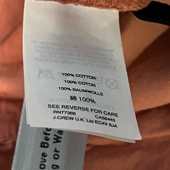 J crew women’s coral distressed chinos size 12.  Worn once. - Picture 10 of 10